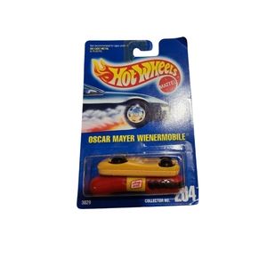 Hot Wheels Oscar Mayer Wienermobile All Blue Card #204( Error Packaged Upside Do